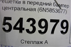 Решетка в передний бампер центральная (6N5853677) для Volkswagen Polo с 2020г