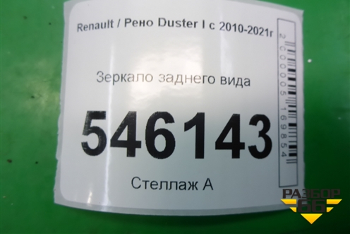 Зеркало заднего вида для Renault Duster I с 2010-2021г