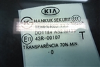 Стекло двери задней левой для Kia Carens с 2006-2012г
