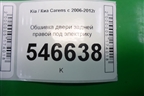 Обшивка двери задней правой под электрику для Kia Carens с 2006-2012г