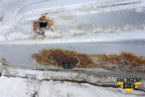 Порог со стойкой левый для Mitsubishi Outlander с 2002-2009г