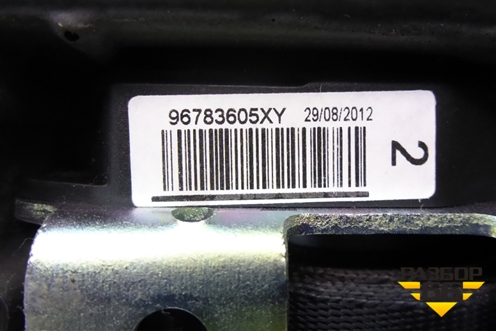 Ремень безопасности задний правый (96783605XY) для Peugeot 408 с 2012г