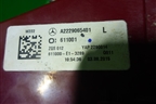 Фонарь задний левый (до 2017г Led) (A2229065401) для Mercedes Benz S-Klass W222 с 2013-2020г