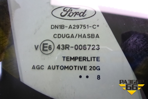 Стекло глухое левое заднее для Ford EcoSport с 2014г