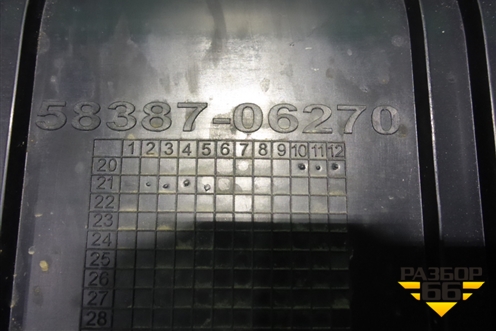 Обшивка багажника на заднюю панель (5838706270) для Toyota Camry V70 с 2017г