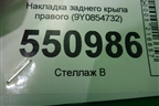 Накладка заднего крыла правого (9Y0854732) для Porsche Cayenne с 2017г