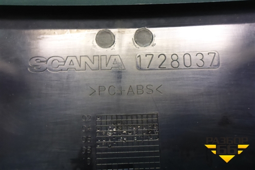 Накладка на щиток приборов  с дефлекторами (1728037) для Scania  5 P Series с 2004-2016г