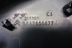 Накладка переднего крыла правого (уголок) (9647655677) для Citroen C3 с 2002-2009г