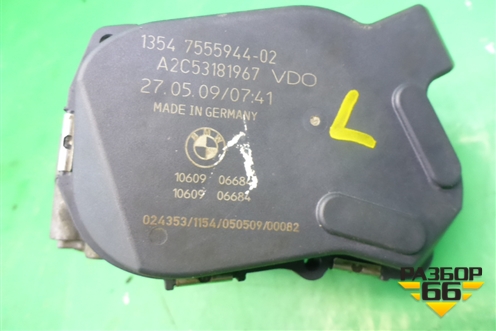 Заслонка дроссельная электрическая (4.4л N63) (13547555944) для BMW X6 E71 с 2008-2014г
