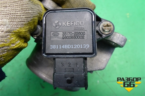 Заслонка дроссельная механическая (2.0л G4GC) для Hyundai Elantra 3 (XD) с 2000-2010г