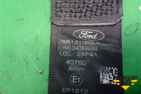 Ремень безопасности задний правый (BM51611B68) для Ford Focus 3 с 2011г