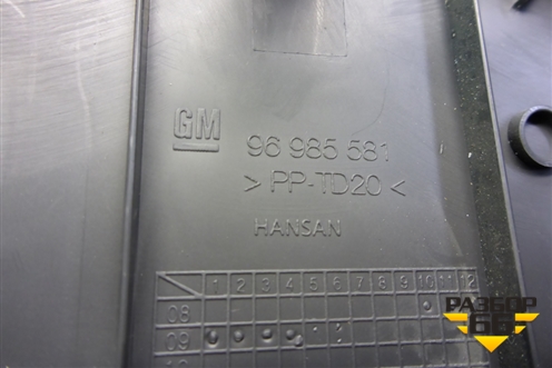 Накладка на торпедо (боковая правая) (96985581) для Chevrolet Cruze c 2009-2015г