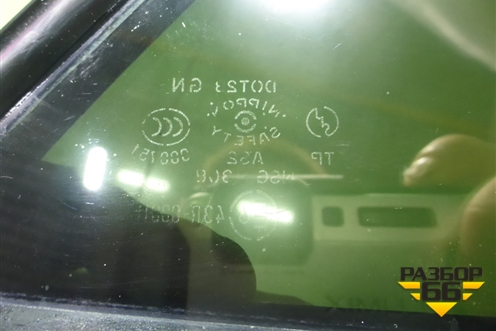 Стекло двери задней правой форточка (седан) для Mazda Mazda 6 (GG) с 2002-2007г