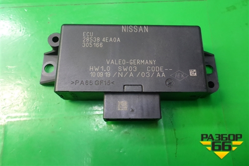 Блок управления парктроником (285384EA0A) для Nissan Qashqai (J11E) с 2013г