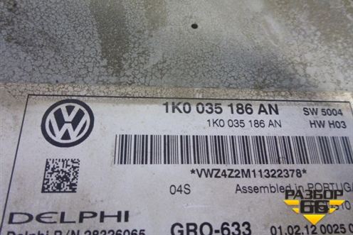 Магнитола (1K0035186AN) для Volkswagen Golf VI с 2009-2012г