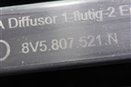 Юбка заднего бампера (после 2016г седан) (8V5807521N) для Audi A3 (8V) с 2012-2020г