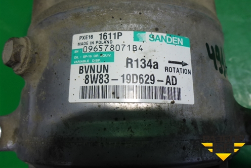 Компрессор кондиционера (после 2010г 5.0л Supercharger) (8W8319D629AD) для Land Rover Range Rover 3 с 2002-2012г