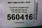 Решетка радиатора (внутреняя часть) (511322677510) для BMW X6 G06 с 2019г