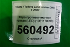 Фара противотуманная правая (после 2015г) (8121048051) для Toyota Land Cruiser (200) с 2008г