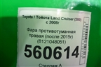 Фара противотуманная правая (после 2015г) (8121048051) для Toyota Land Cruiser (200) с 2008г