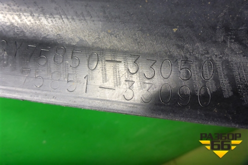 Накладка на порог наружная правая (7585033050) для Lexus ES (SV40) с 2006-2012г