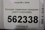 Колодки тормозные передние (3501110XKV08B) для Haval H9 с 2014-2025г