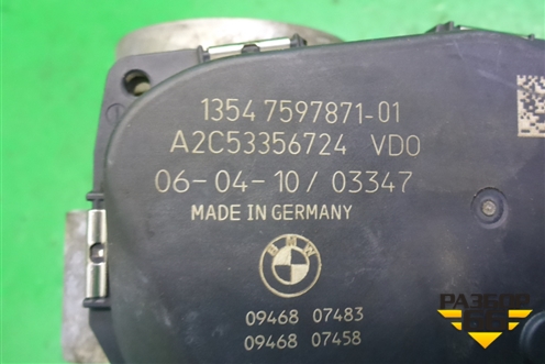 Заслонка дроссельная электрическая (3.0л N55B30A) (13547597871) для BMW X5 E70 с 2007-2013г