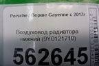 Воздуховод радиатора нижний (9Y0121710) для Porsche Cayenne с 2017г