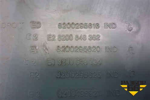 Обшивка двери задней правой под механику (до 2009г) (8200295616) для Renault Logan с 2004-2015г