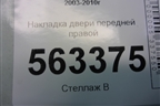 Накладка двери передней правой (7L5837788) для Porsche Cayenne с 2003-2010г