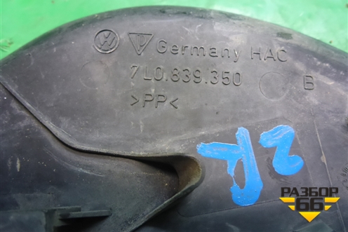 Накладка двери задней правой (с торца передняя) (7L0839350) для Porsche Cayenne с 2003-2010г
