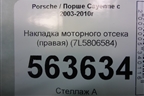 Накладка моторного отсека (правая) (7L5806584) для Porsche Cayenne с 2003-2010г