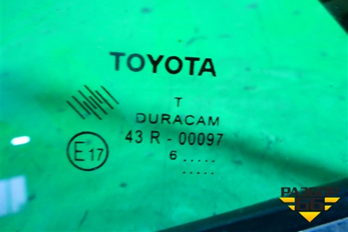 Стекло двери задней левой (2016г) для Toyota Corolla (E18) с 2012-2019г