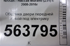 Обшивка двери передней левой под электрику (правый руль) (809251AA0A) для Nissan Murano (Z51) с 2007-2015г