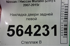 Накладка двери задней левой для Nissan Murano (Z51) с 2007-2015г