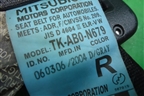 Ремень безопасности задний правый для Mitsubishi Lancer-9  с 2003-2008г