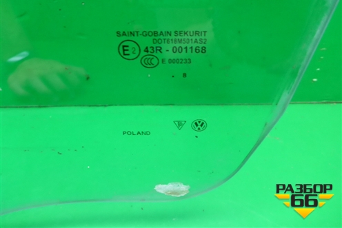 Стекло двери передней левой (2008г) (7L0845201F) для Volkswagen Touareg c 2002-2010г