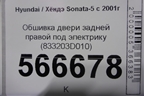 Обшивка двери задней правой под электрику (833203D010) для Hyundai Sonata-5 с 2001г