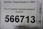 Петля двери задней правой нижняя для Hyundai Sonata-5 с 2001г