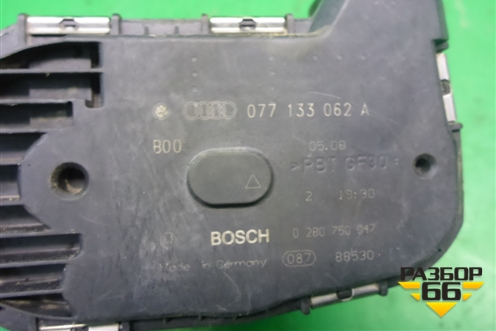 Заслонка дроссельная электрическая (4.2л BAR) (077133062A) для Volkswagen Touareg c 2002-2010г