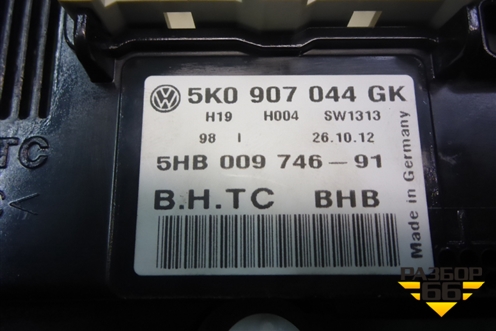 Модуль управления климатической установкой (5K0907044GK) для Volkswagen Golf VI с 2009-2012г