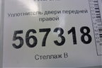 Уплотнитель двери передней правой (5K4867911B) для Volkswagen Golf VI с 2009-2012г