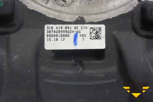 Рулевое колесо под AIR BAG без AIR BAG (3C8419091BE) для Volkswagen Golf VI с 2009-2012г