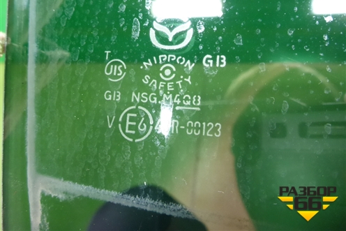 Стекло двери задней правой (седан) для Mazda Mazda 6 (GH) с 2007-2012г