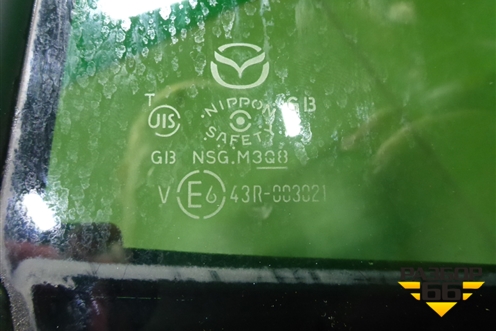Стекло двери задней правой форточка (седан) для Mazda Mazda 6 (GH) с 2007-2012г