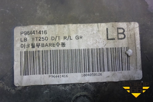 Обшивка двери задней левой под механику (седан) (96649749) для Chevrolet Aveo (T250) с 2005-2011