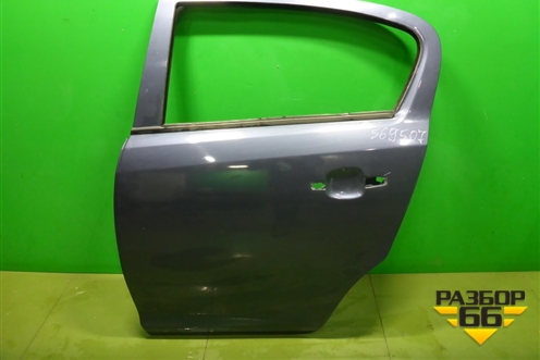 Дверь задняя левая для Opel Corsa D с 2006-2014г