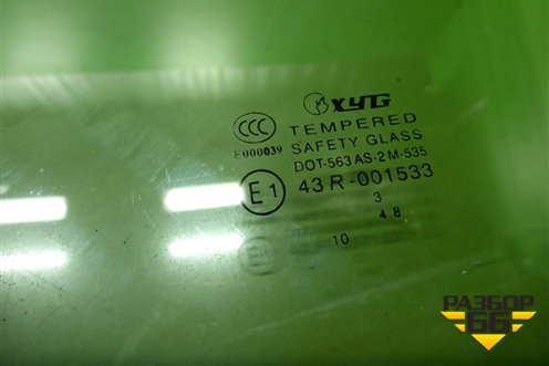 Стекло двери передней левой (5ти дверный кузов не оригинал) для Opel Corsa D с 2006-2014г