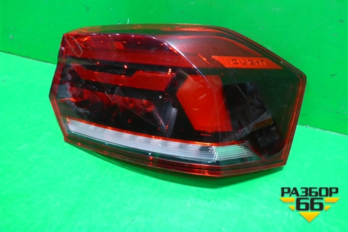 Фонарь задний наружный правый (Led) (6N5945096) для Volkswagen Polo с 2020г