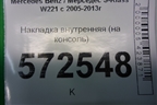 Накладка внутренняя (на консоль) для Mercedes Benz S-Klass W221 с 2005-2013г